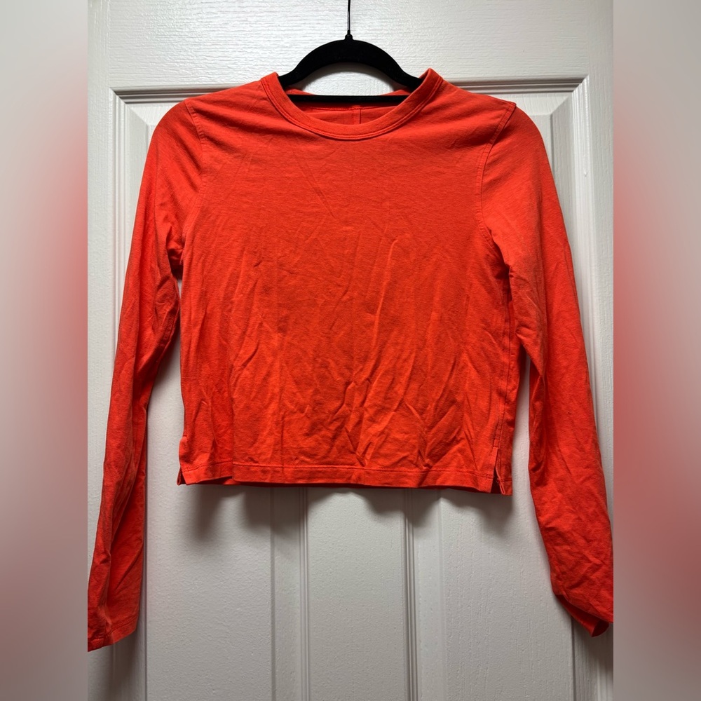 Women's Long Sleeve Orange Top